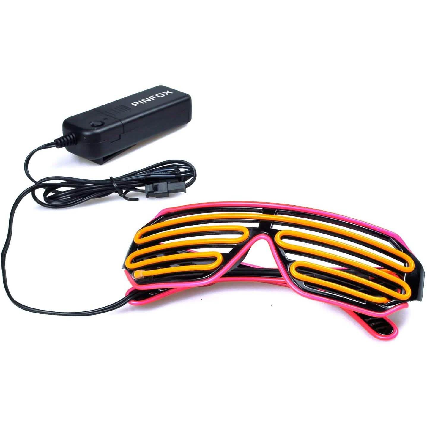 Light Up Shutter Neon Rave Flashing LED Sunglasses DailySale