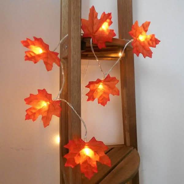 Lighted Fall Garland 40 LED String Light DailySale