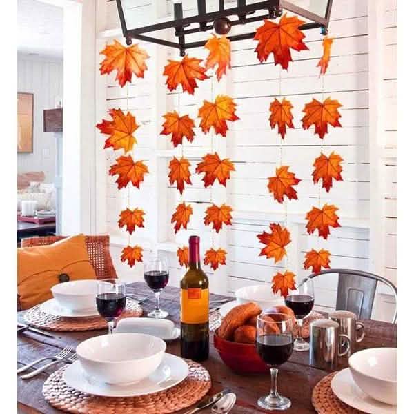 Lighted Fall Garland 40 LED String Light DailySale