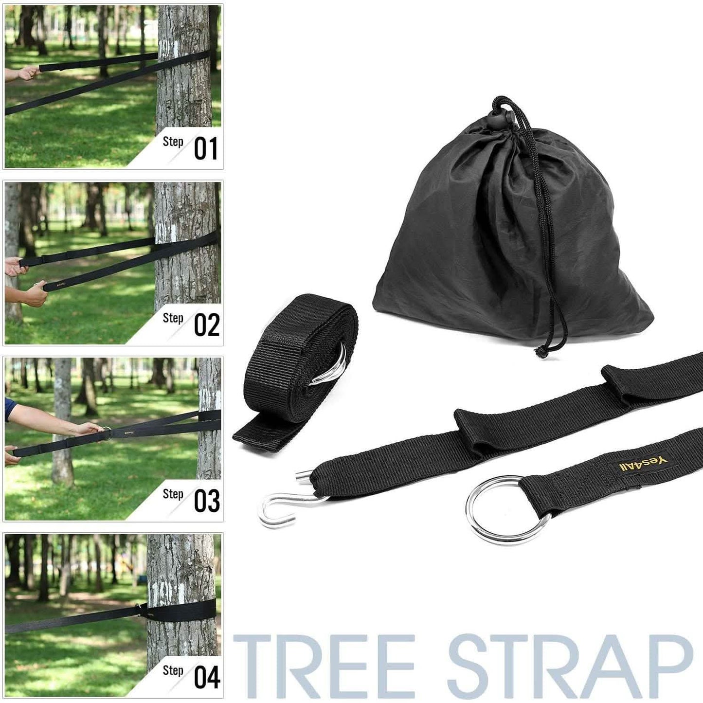 Lightweight Camping Hammock with Strap & Carry Bag DailySale