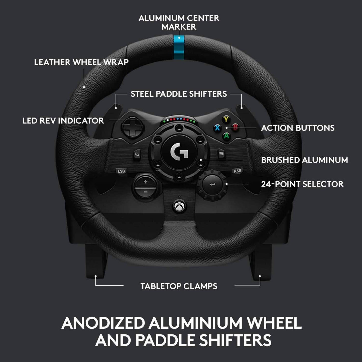 Logitech G923 Racing Wheel and Pedals (Refurbished) DailySale