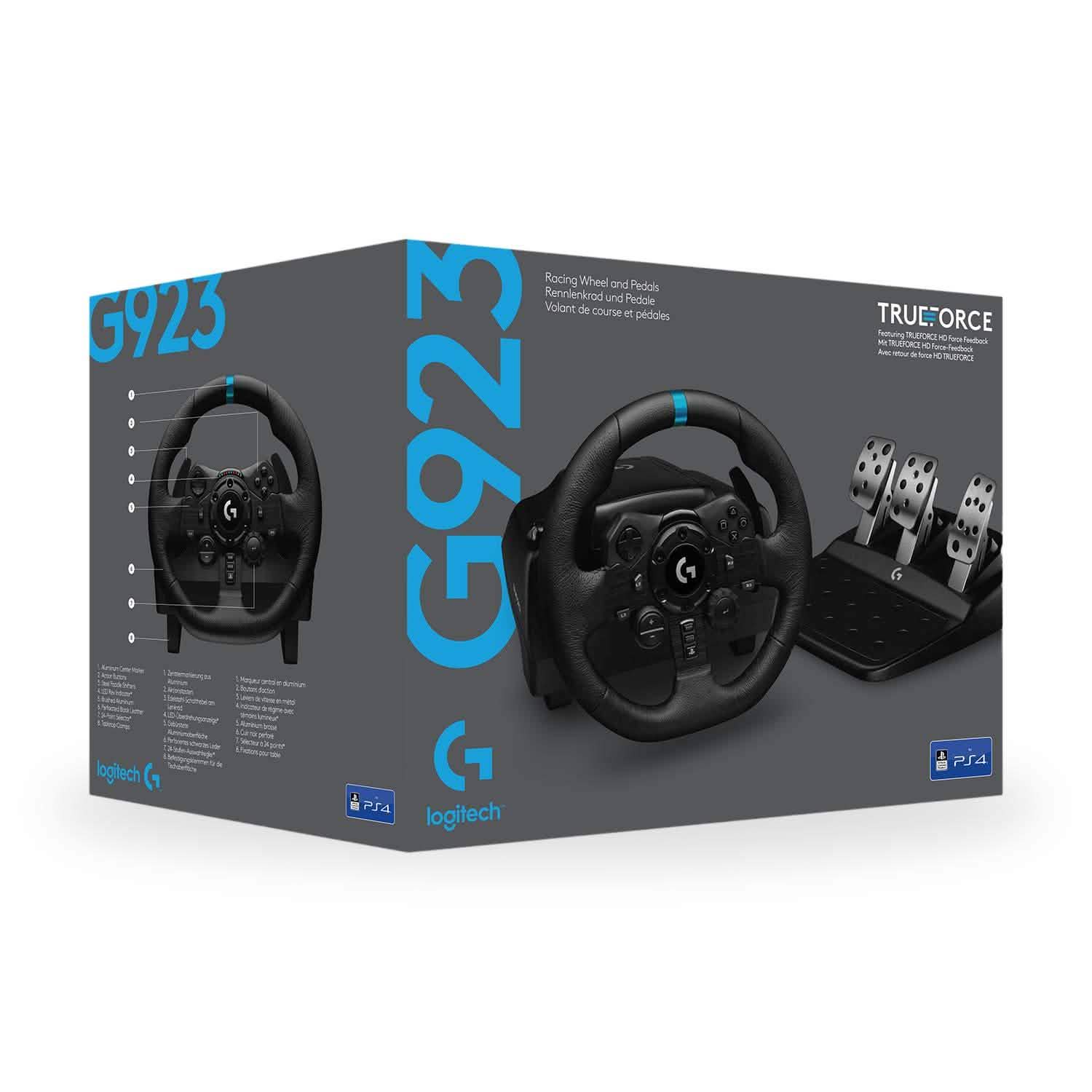 Logitech G923 Racing Wheel and Pedals (Refurbished) DailySale