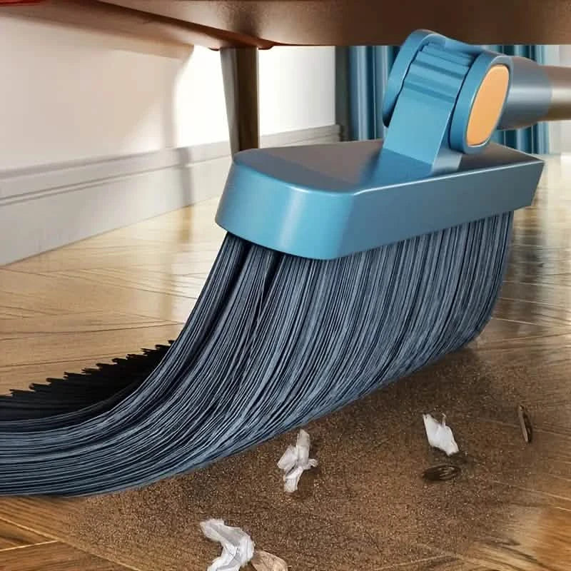 Long Handle Rotating Broom and Dustpan Set with Comb Tooth DailySale