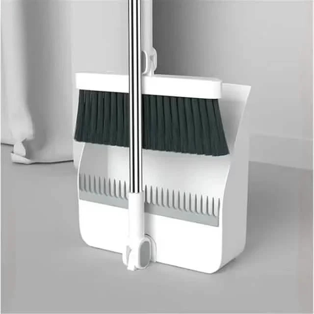 Long Handle Rotating Broom and Dustpan Set with Comb Tooth DailySale