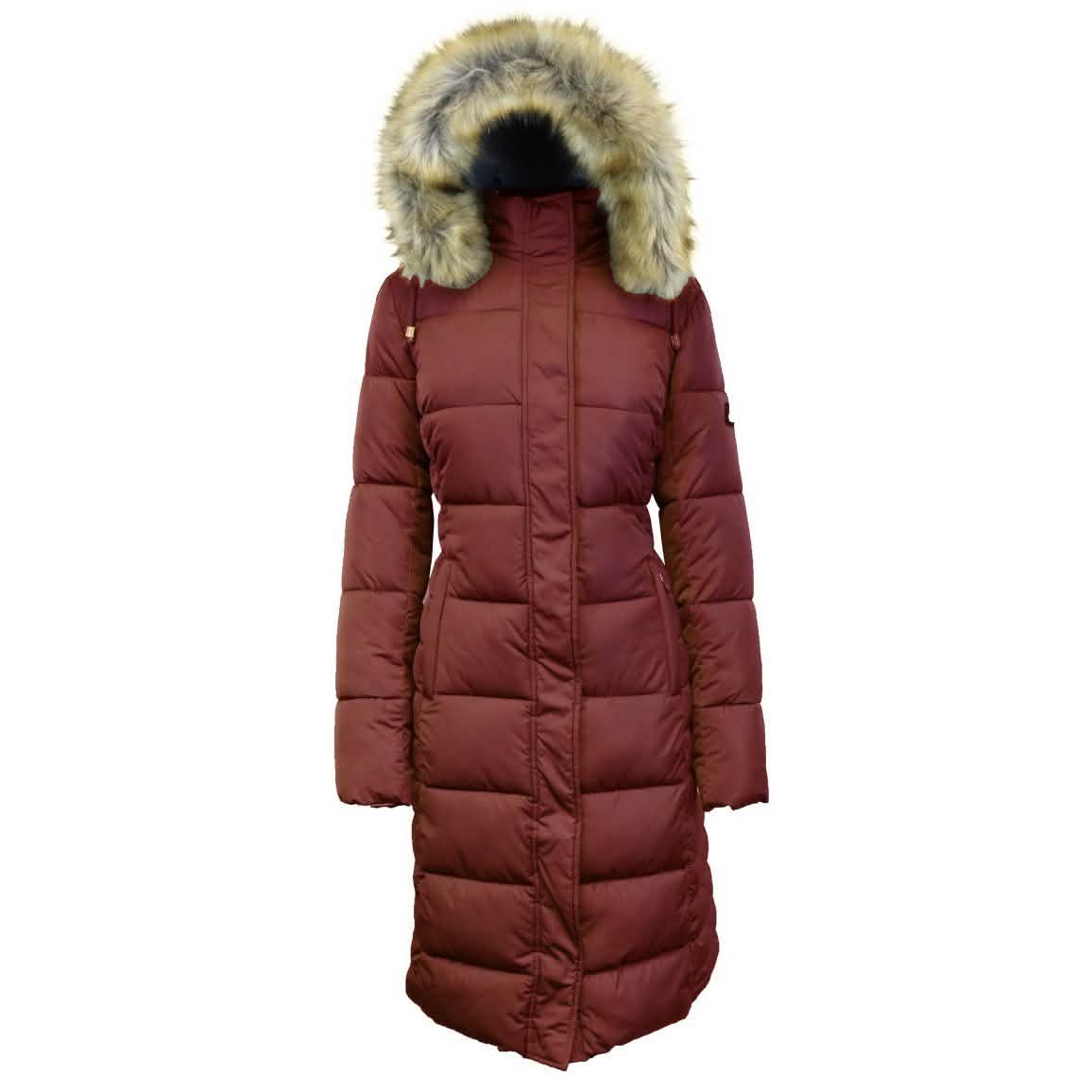 Long Heavyweight Parka Jacket with Faux-Fur Hood DailySale