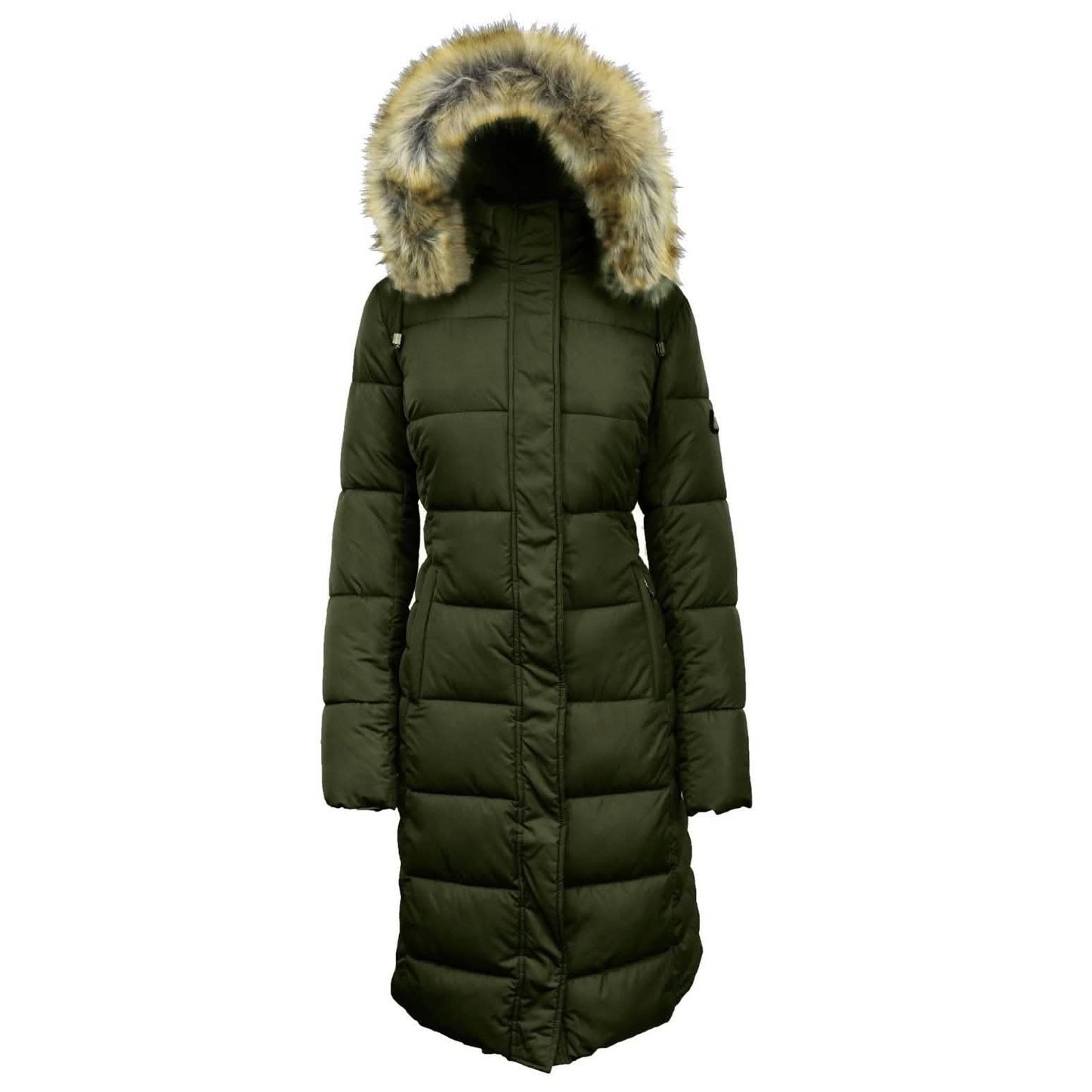 Long Heavyweight Parka Jacket with Faux-Fur Hood DailySale