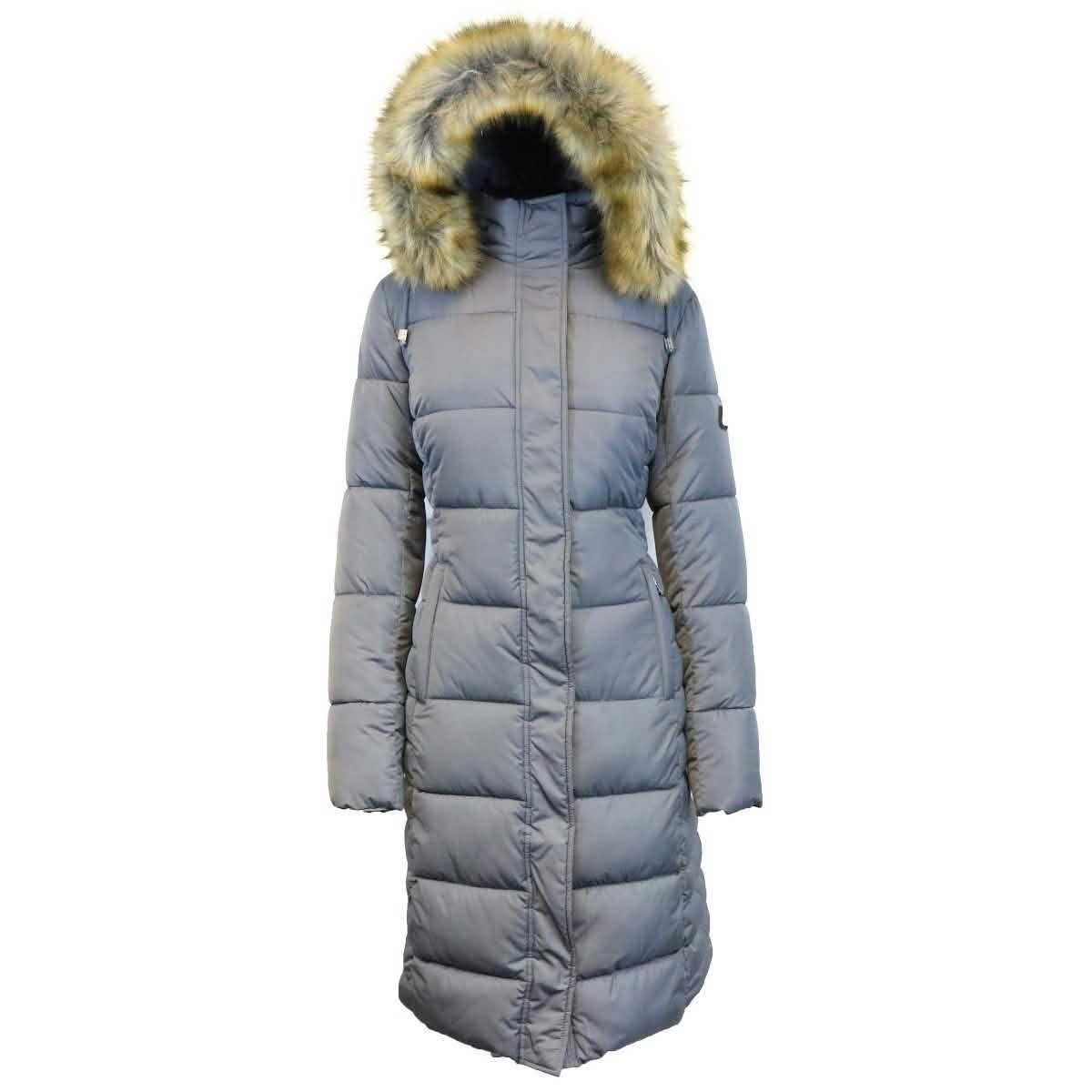 Long Heavyweight Parka Jacket with Faux-Fur Hood DailySale