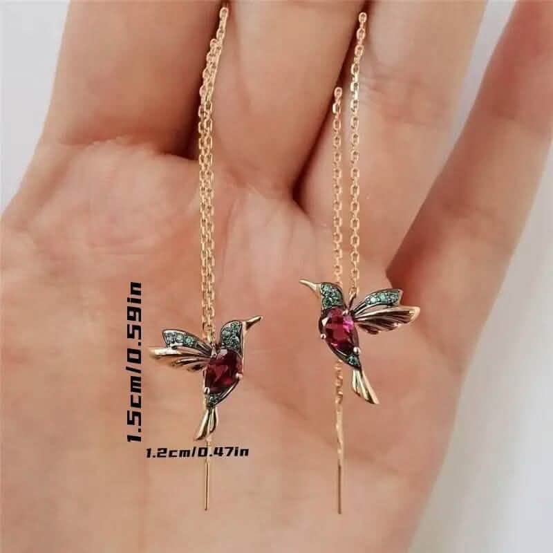 Long Hummingbird Animal Earrings DailySale