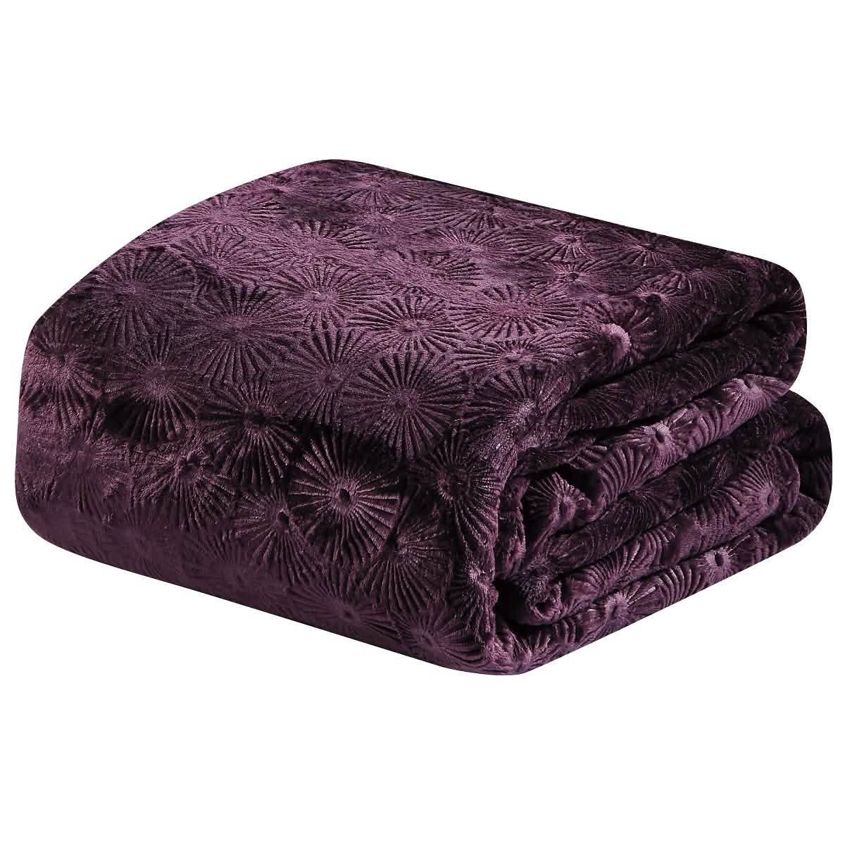 Louvre Embossed Microplush Blanket - Assorted Colors DailySale