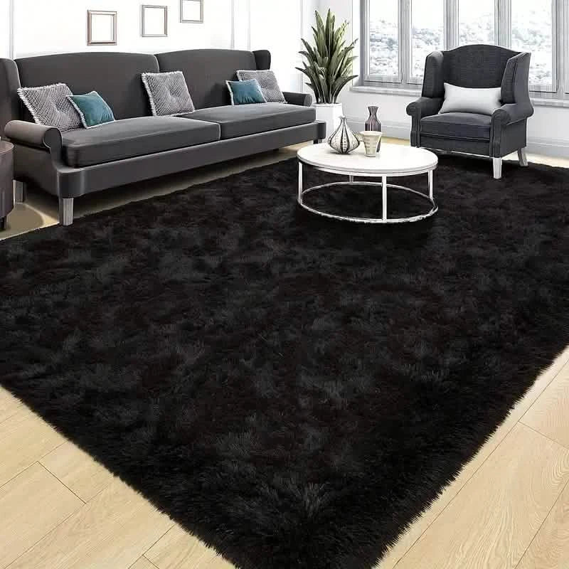 Luxurious Velvet Rectangular Shaggy Plush Carpet Rug DailySale