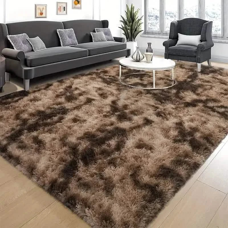 Luxurious Velvet Rectangular Shaggy Plush Carpet Rug DailySale