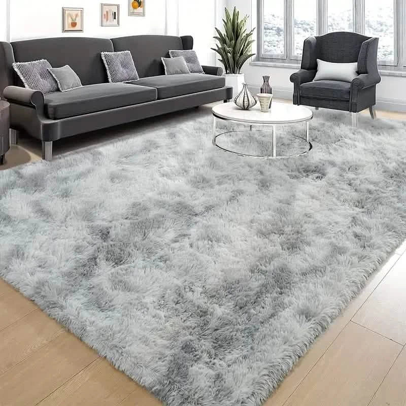 Luxurious Velvet Rectangular Shaggy Plush Carpet Rug DailySale