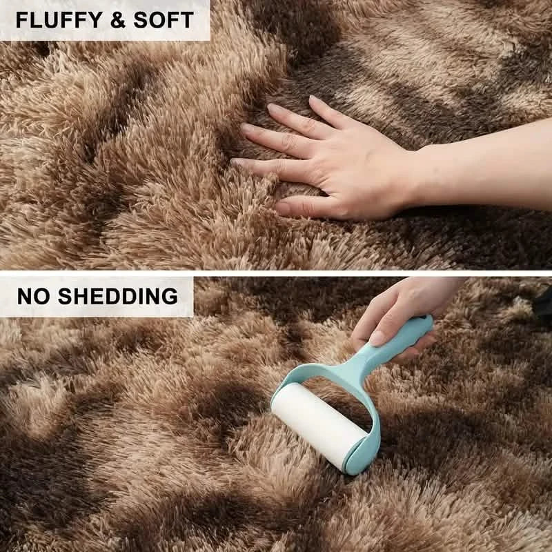 Luxurious Velvet Rectangular Shaggy Plush Carpet Rug DailySale