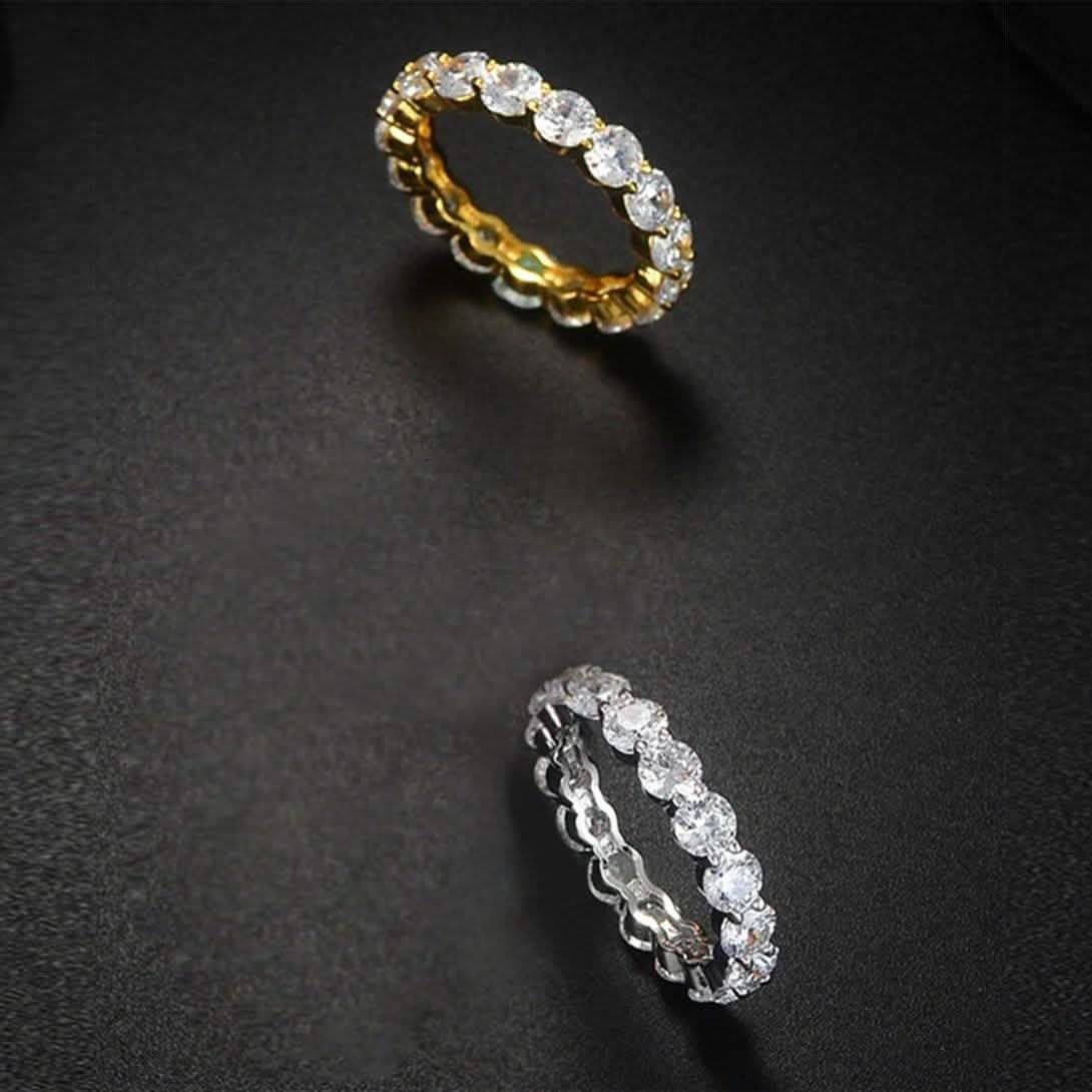 Luxury 6 CTTW Sterling Silver CZ Eternity Ring DailySale