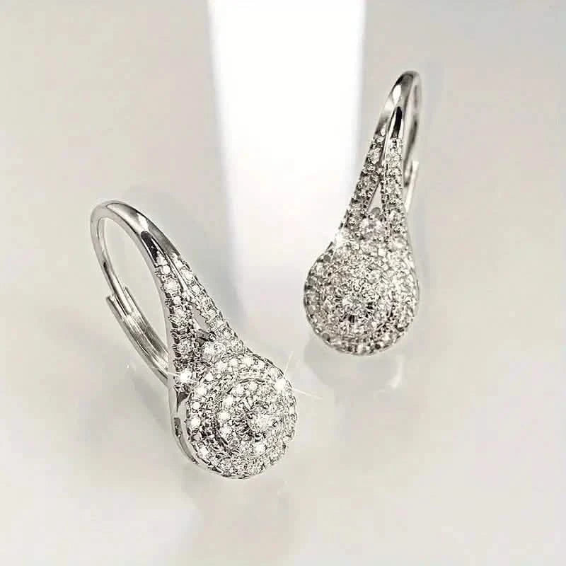 Luxury Eight Heart Earrings with Cubic Zirconia DailySale