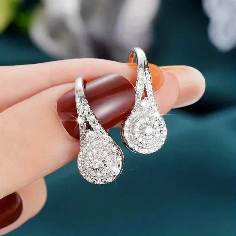 Luxury Eight Heart Earrings with Cubic Zirconia DailySale