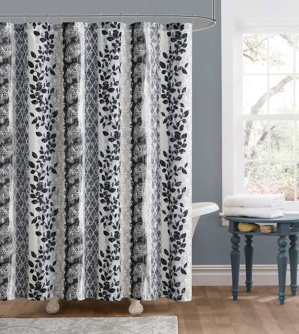 Luxury Embossed Shower Curtains DailySale