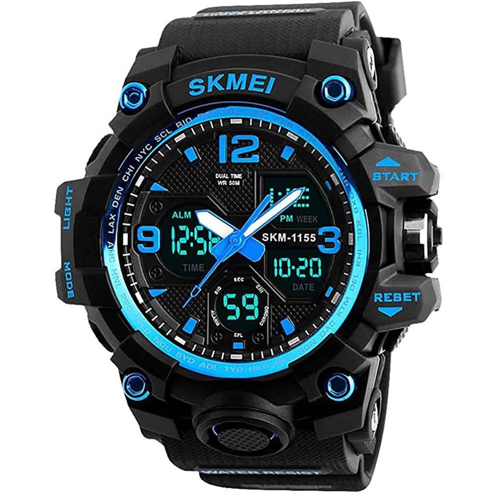 LYMFHCH Large Dual Dial Time Outdoor Army Wrist Watch Tactical DailySale