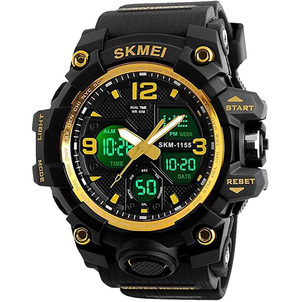 LYMFHCH Large Dual Dial Time Outdoor Army Wrist Watch Tactical DailySale
