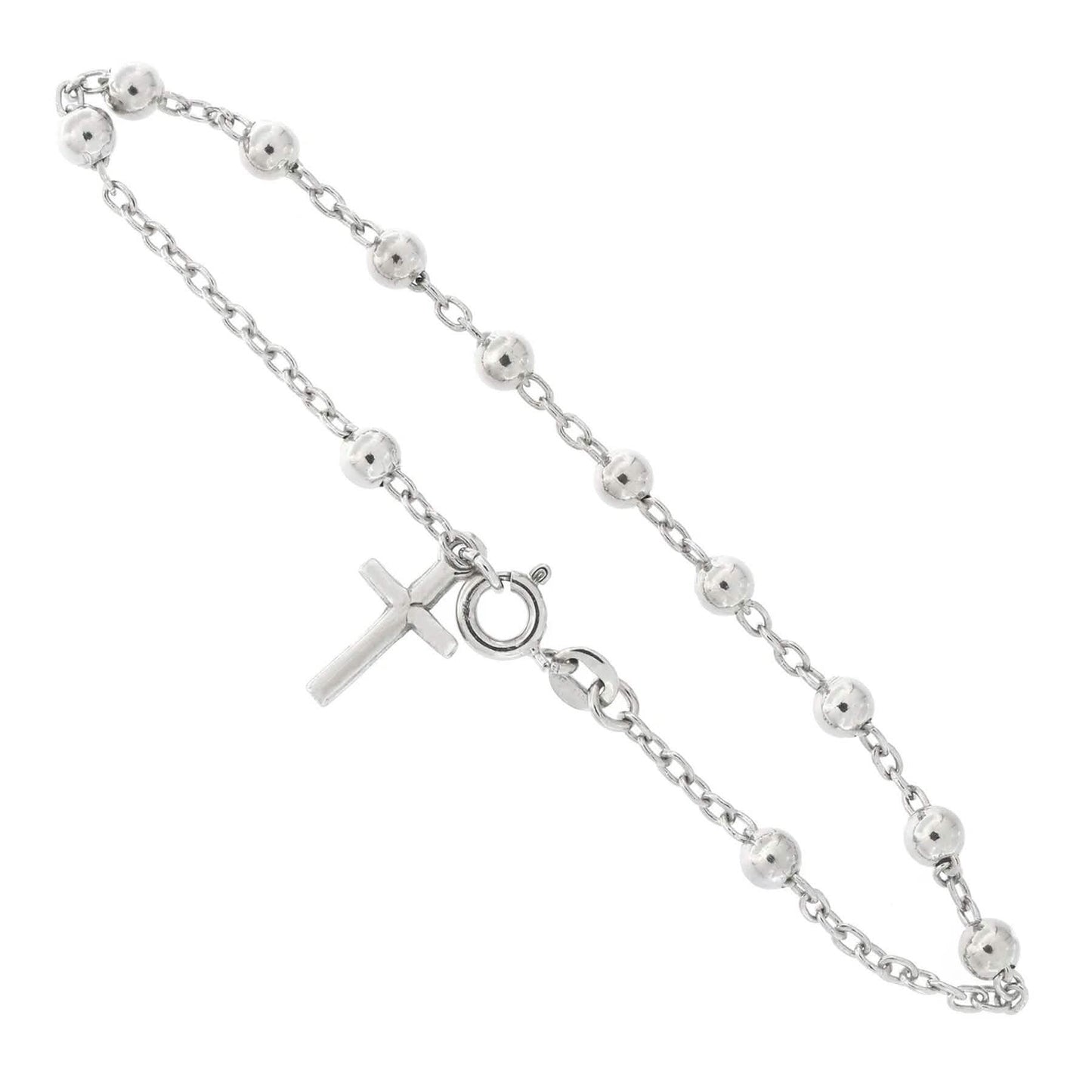 Made in Italy Sterling Silver Rosary Bracelet DailySale