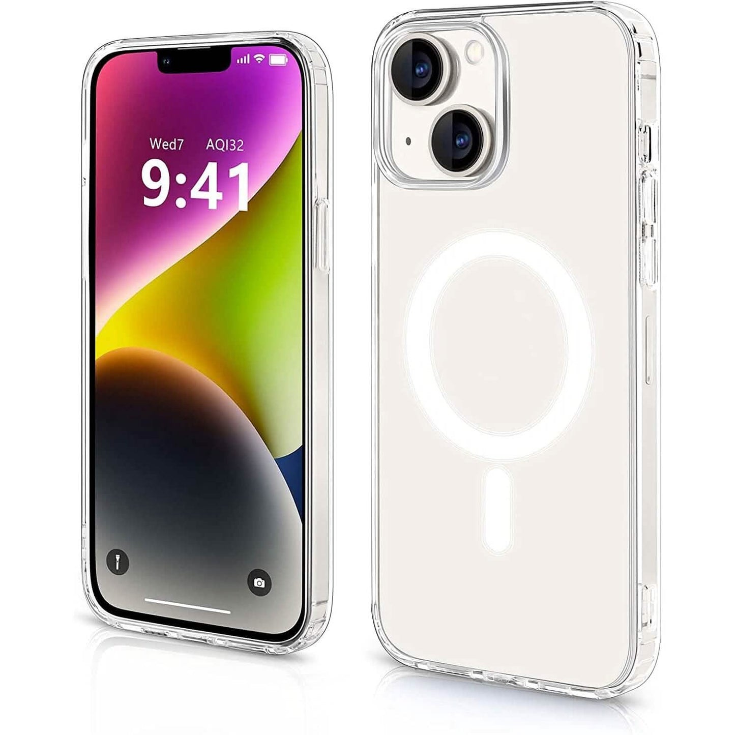 Magnetic Clear Phone Case Shockproof  Transparent Phone Cover DailySale
