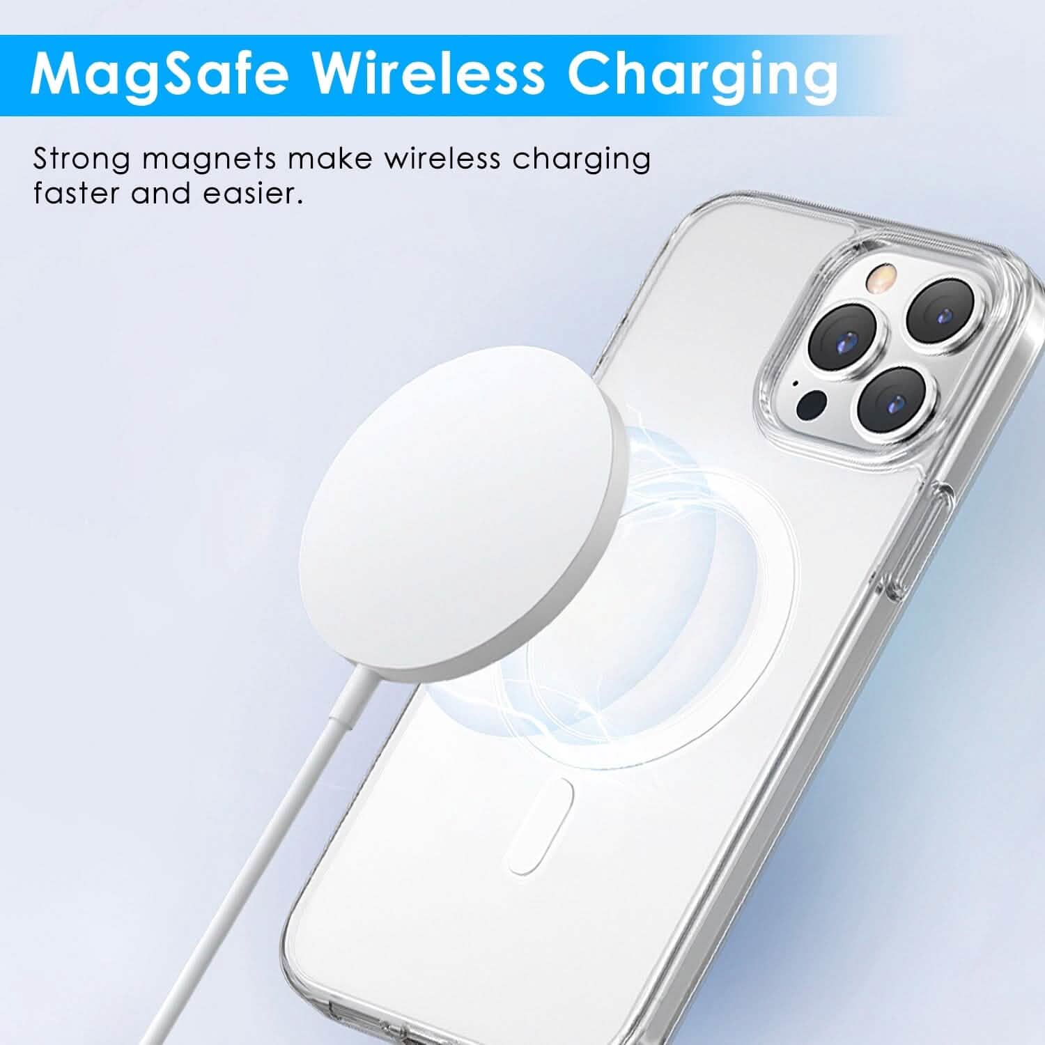Magnetic Clear Phone Case Shockproof  Transparent Phone Cover DailySale
