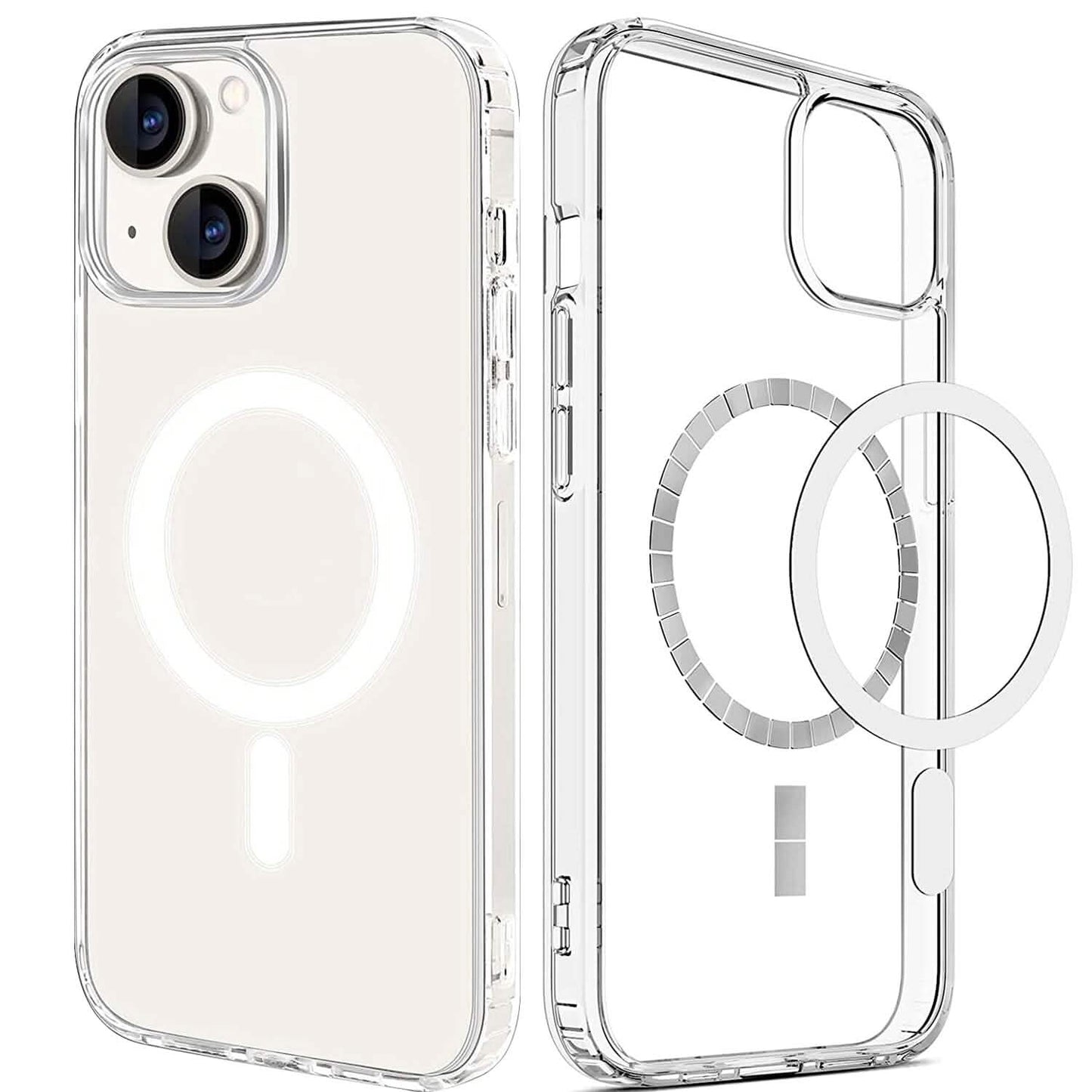 Magnetic Clear Phone Case Shockproof  Transparent Phone Cover DailySale