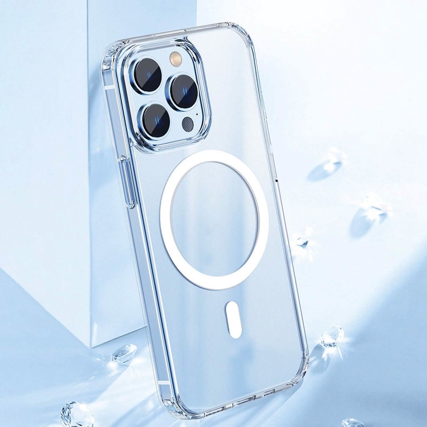 Magnetic Clear Phone Case Shockproof  Transparent Phone Cover DailySale