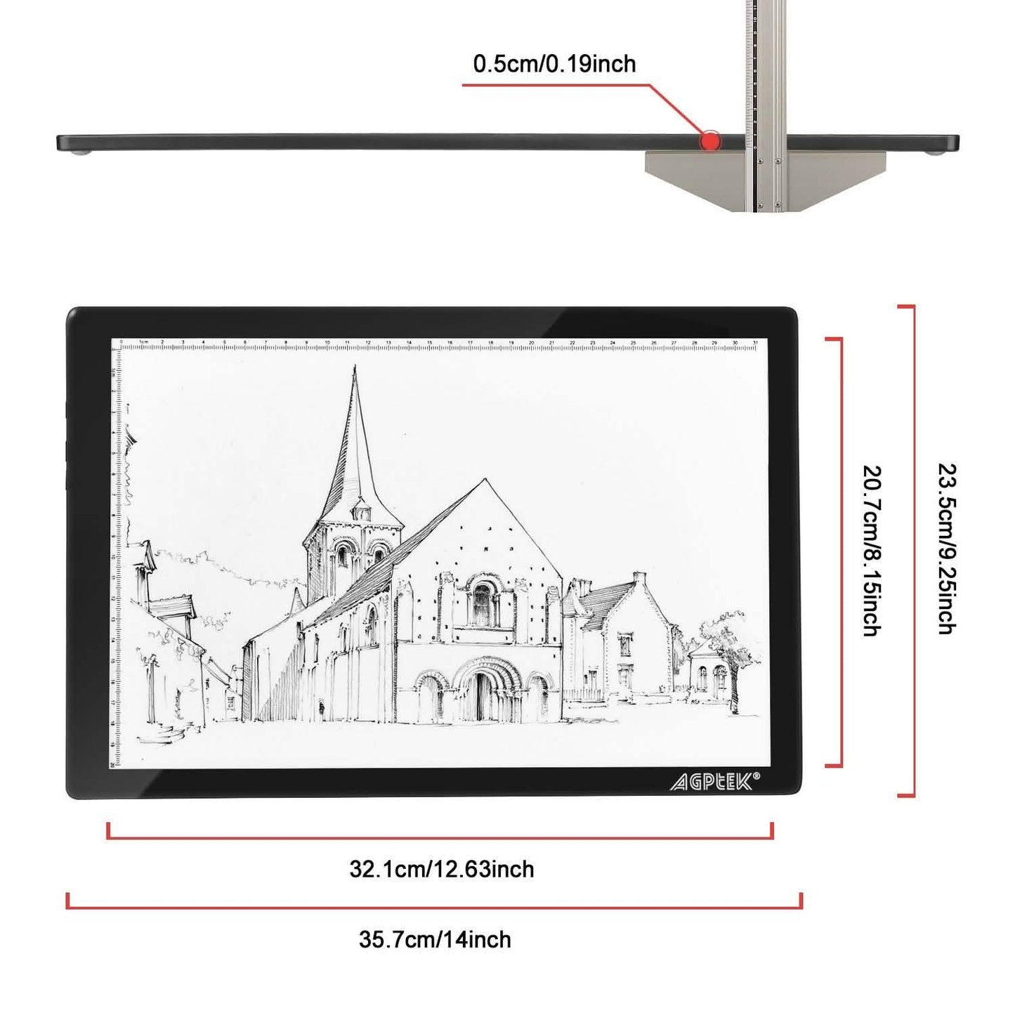 Magnetic LED Artcraft Tracing Light Pad A4 Size Lightbox DailySale