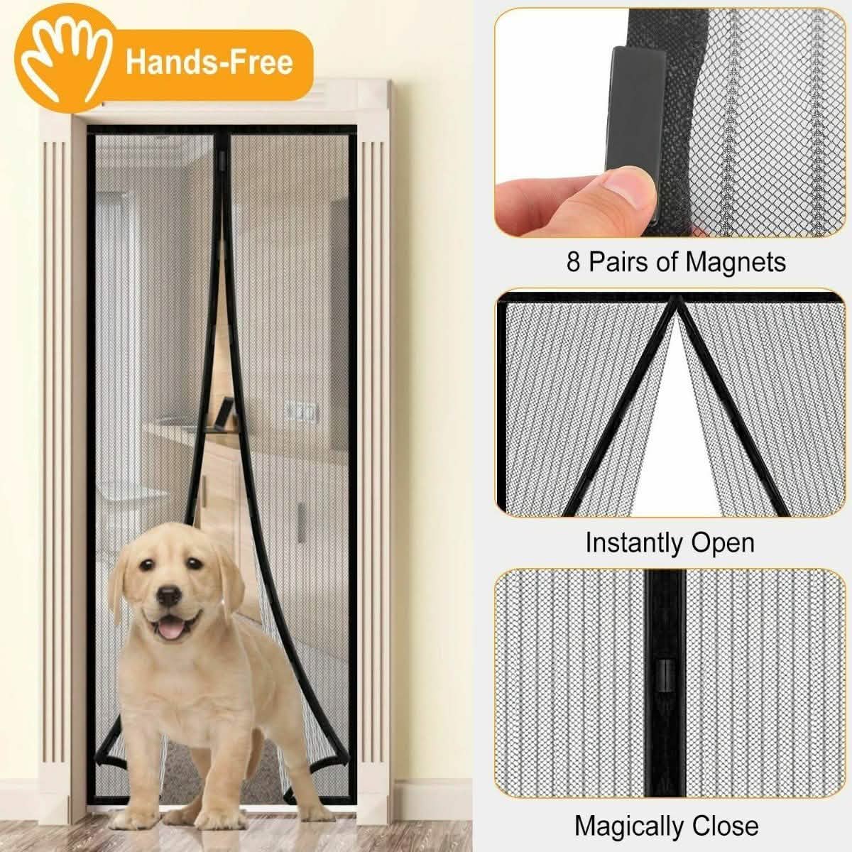 Magnetic Screen Door Hand-Free Mosquito Screen Door Net DailySale
