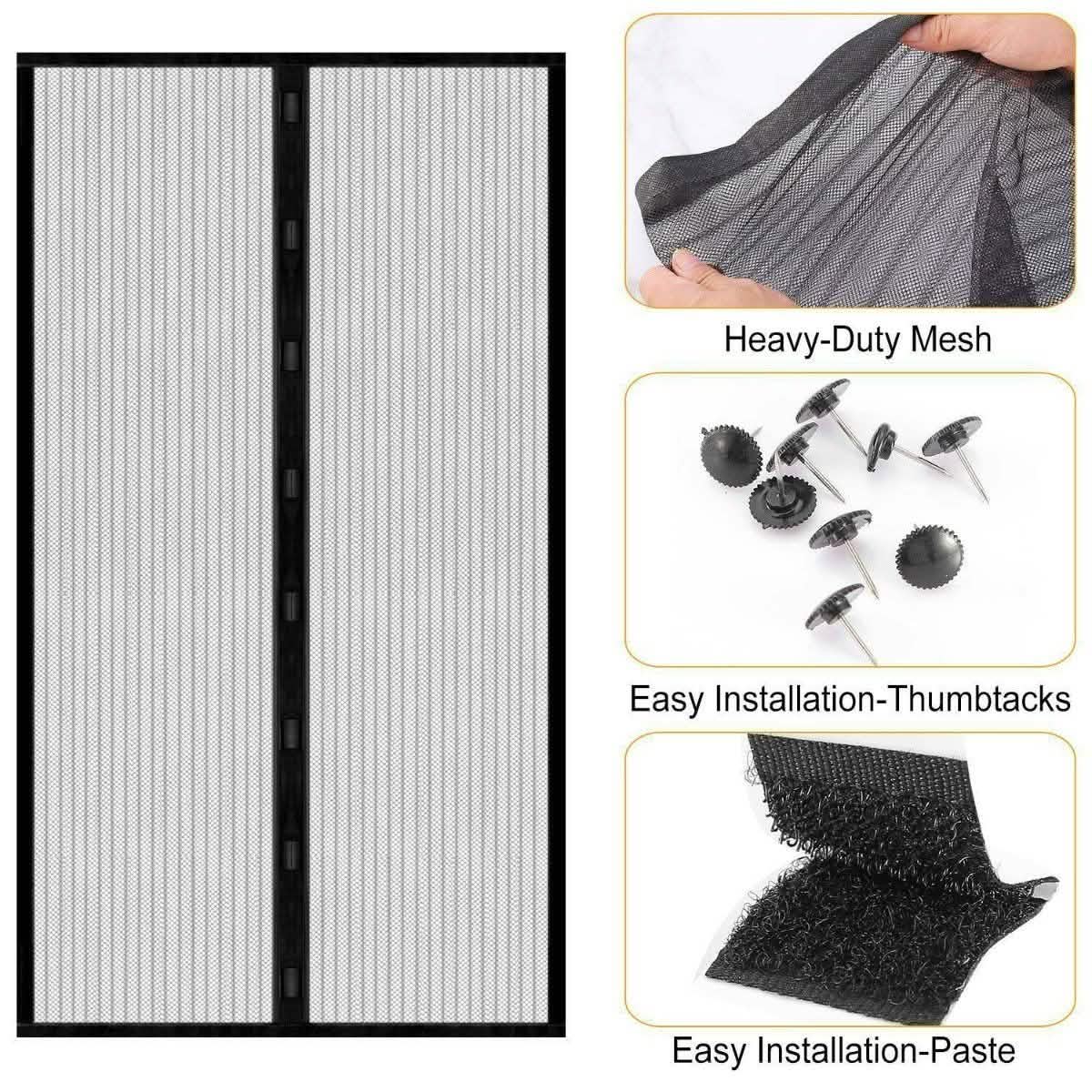 Magnetic Screen Door Hand-Free Mosquito Screen Door Net DailySale