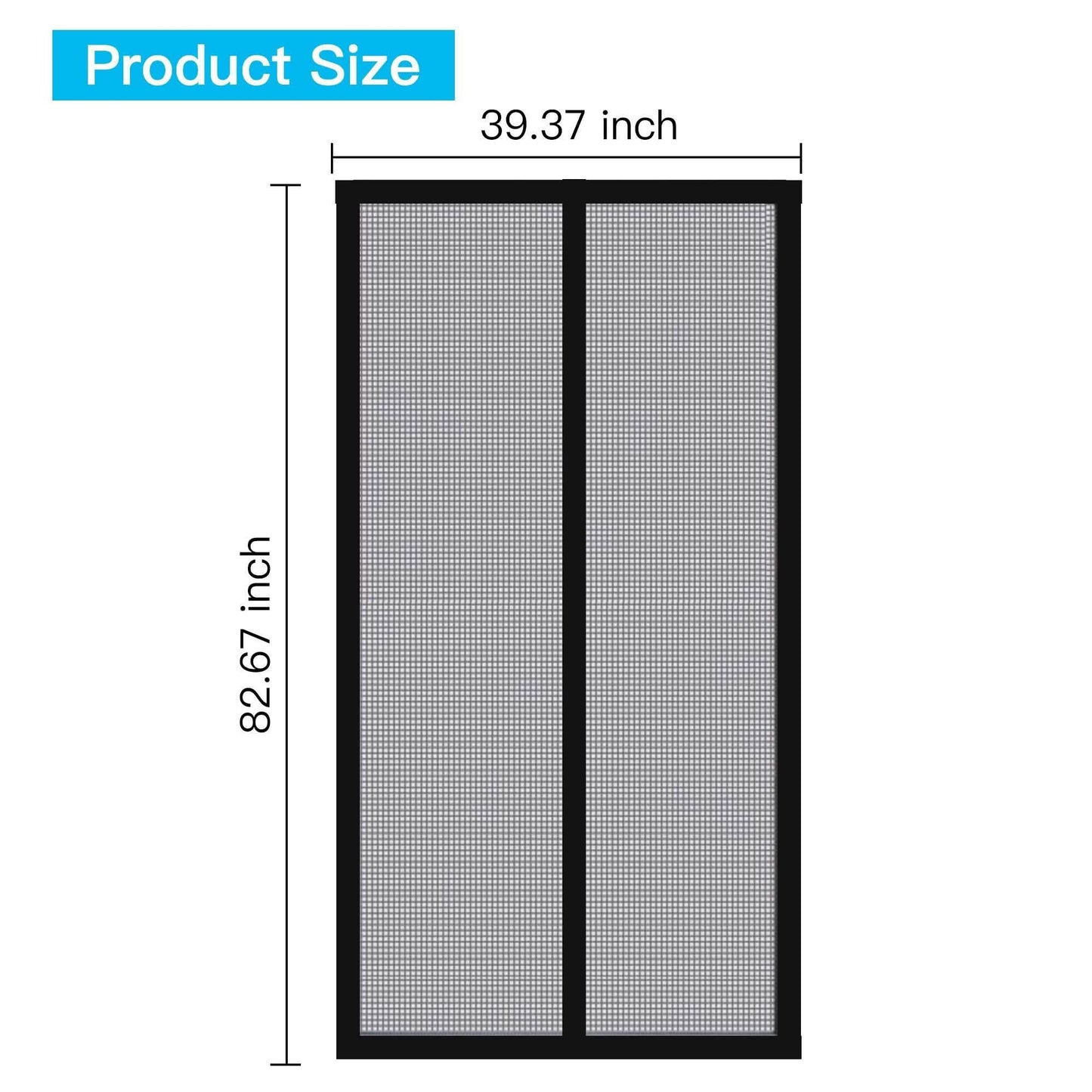 Magnetic Screen Door With Durable Fiberglass Mosquito Mesh Curtain DailySale