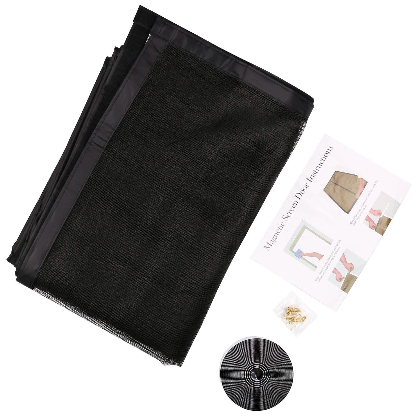 Magnetic Screen Door With Durable Fiberglass Mosquito Mesh Curtain DailySale