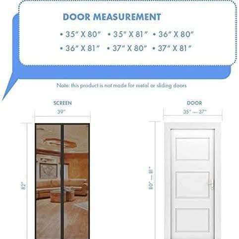 Magnetic Screen Door With Durable Fiberglass Mosquito Mesh Curtain DailySale