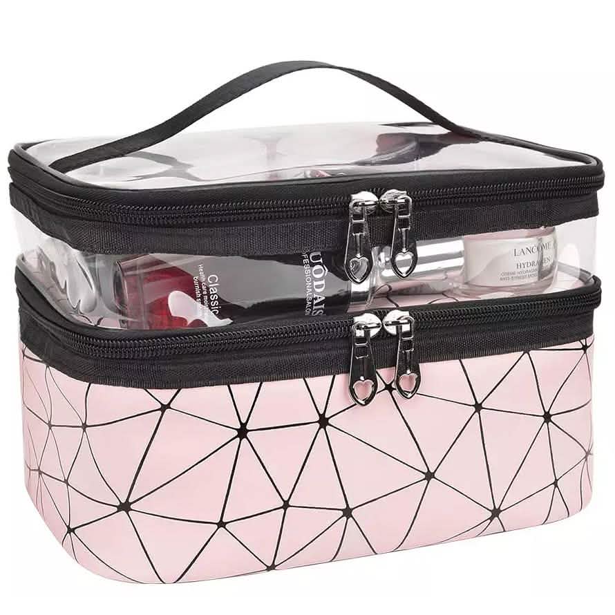 Makeup Bags Double layer Travel Cosmetic Cases DailySale