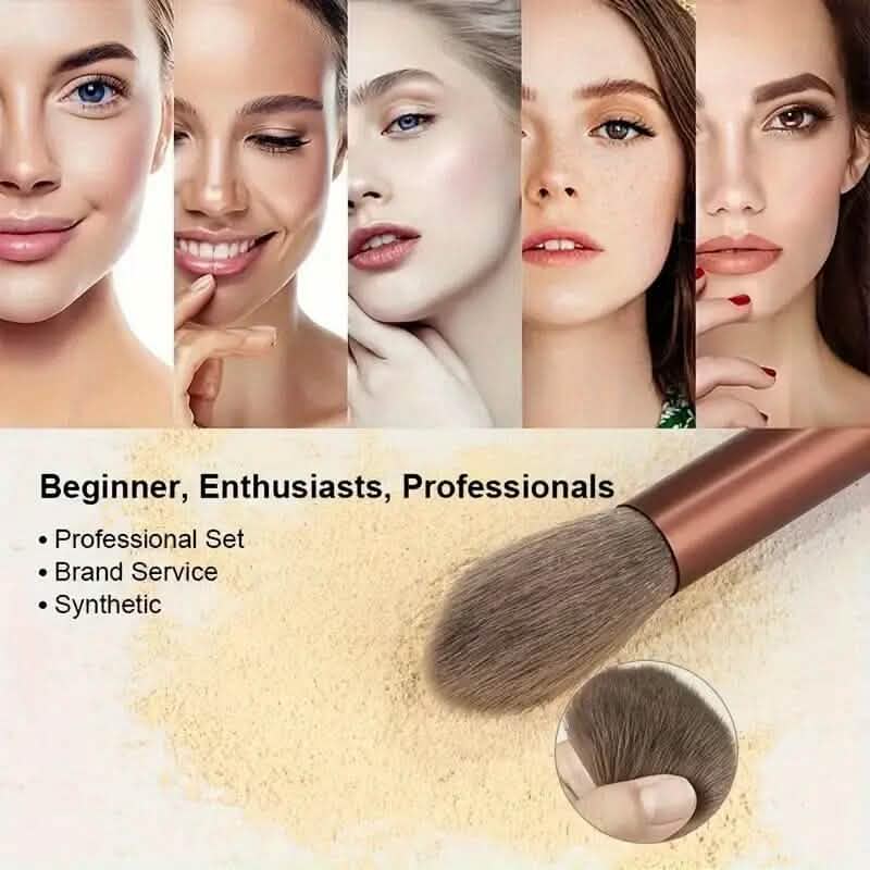 13-Piece: Professional Soft Fluffy Makeup Brush Set with Bag Case DailySale