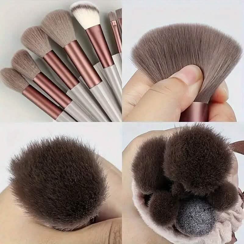 13-Piece: Professional Soft Fluffy Makeup Brush Set with Bag Case DailySale