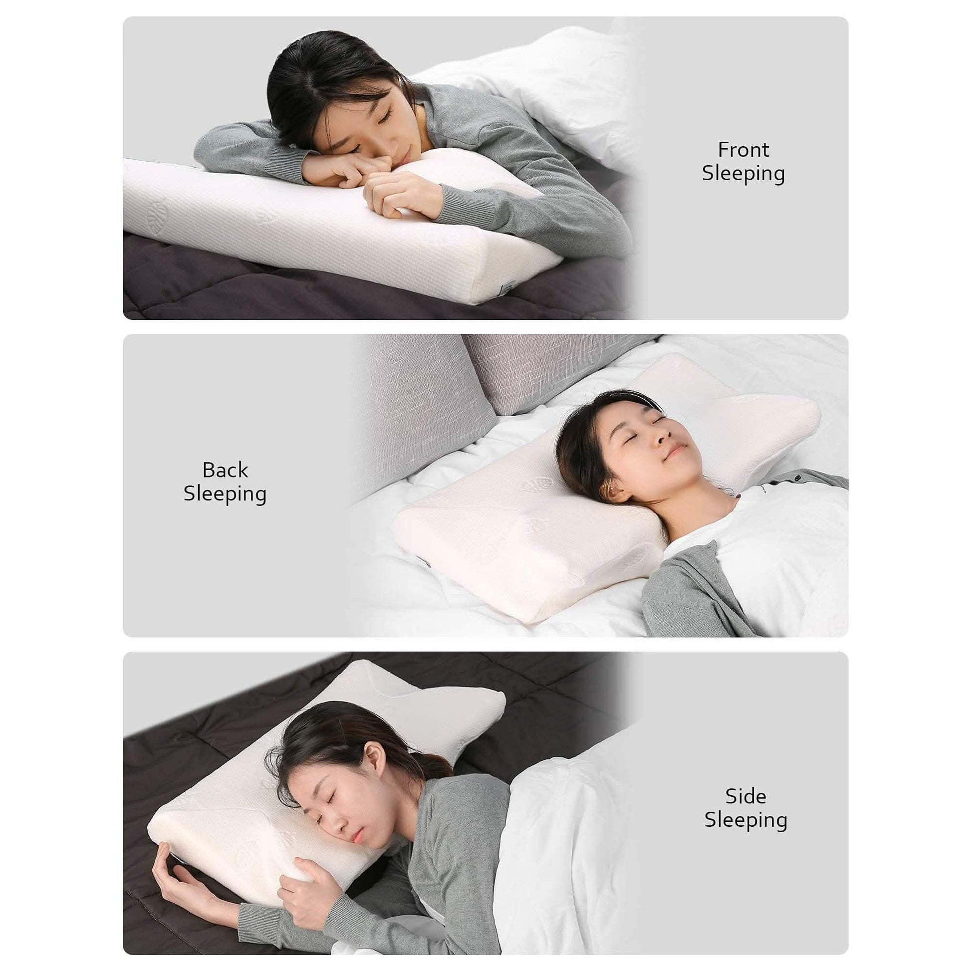 MARNUR Memory Foam Pillow for Neck Shoulder Pain Queen Size Wing Shape Design DailySale