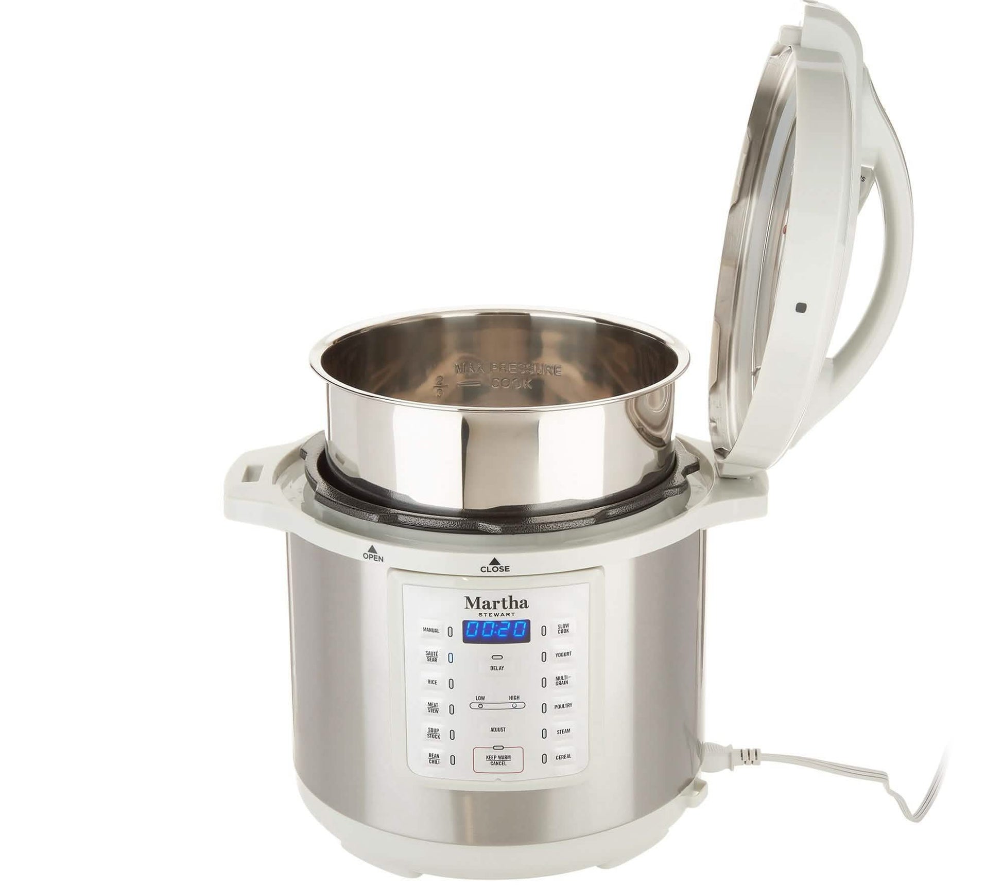 Martha Stewart 8-qt 7-in-1 Digital Stainless Steel Pressure Cooker DailySale