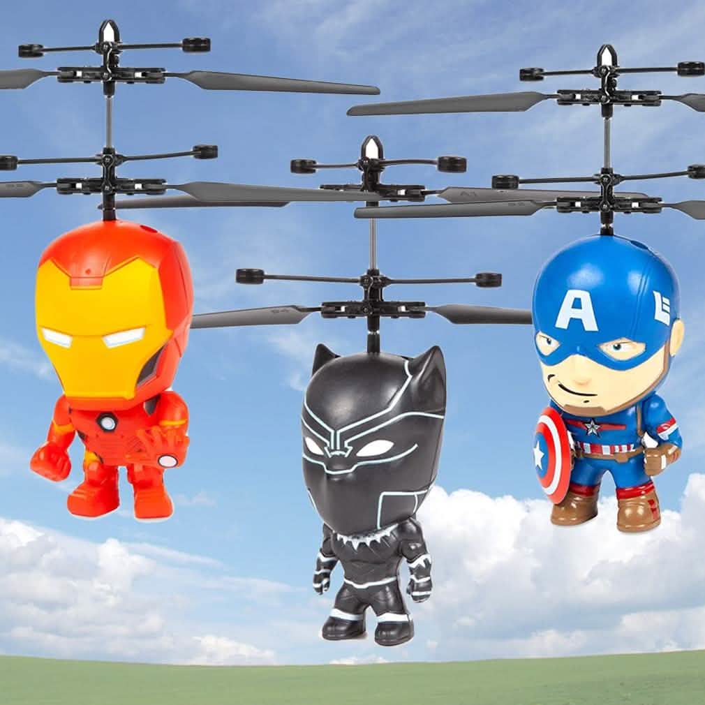 Marvel Licensed 3.5 Inch Flying Figure IR UFO Big Head Helicopter DailySale