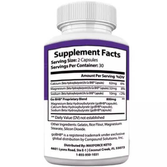 Max Force Keto 60 Count DailySale