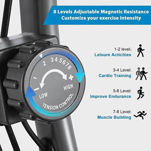 Maxkare MK-4012 Exercise Bike with Arm Resistance Bands DailySale