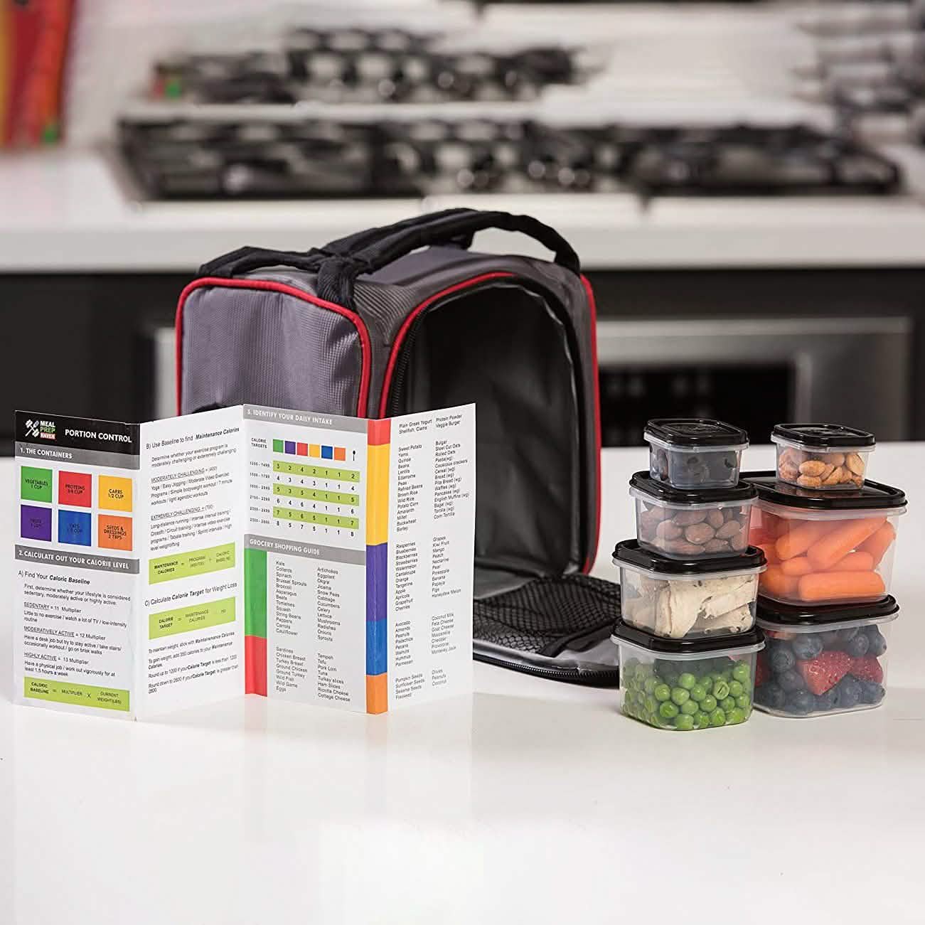 Meal Prep Haven 7 Piece Portion Control Container Kit DailySale