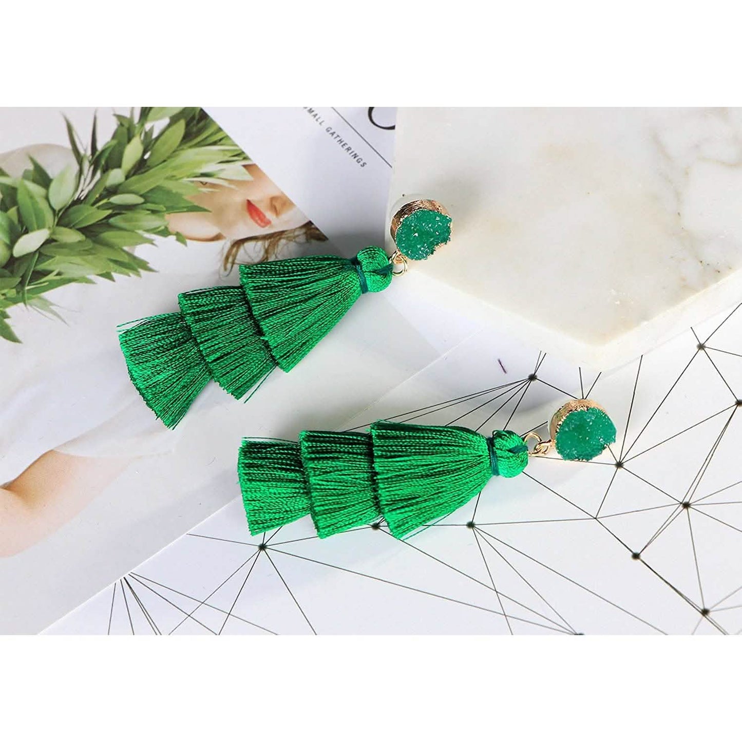 Me&Hz Colorful Layered Tassel Earrings DailySale