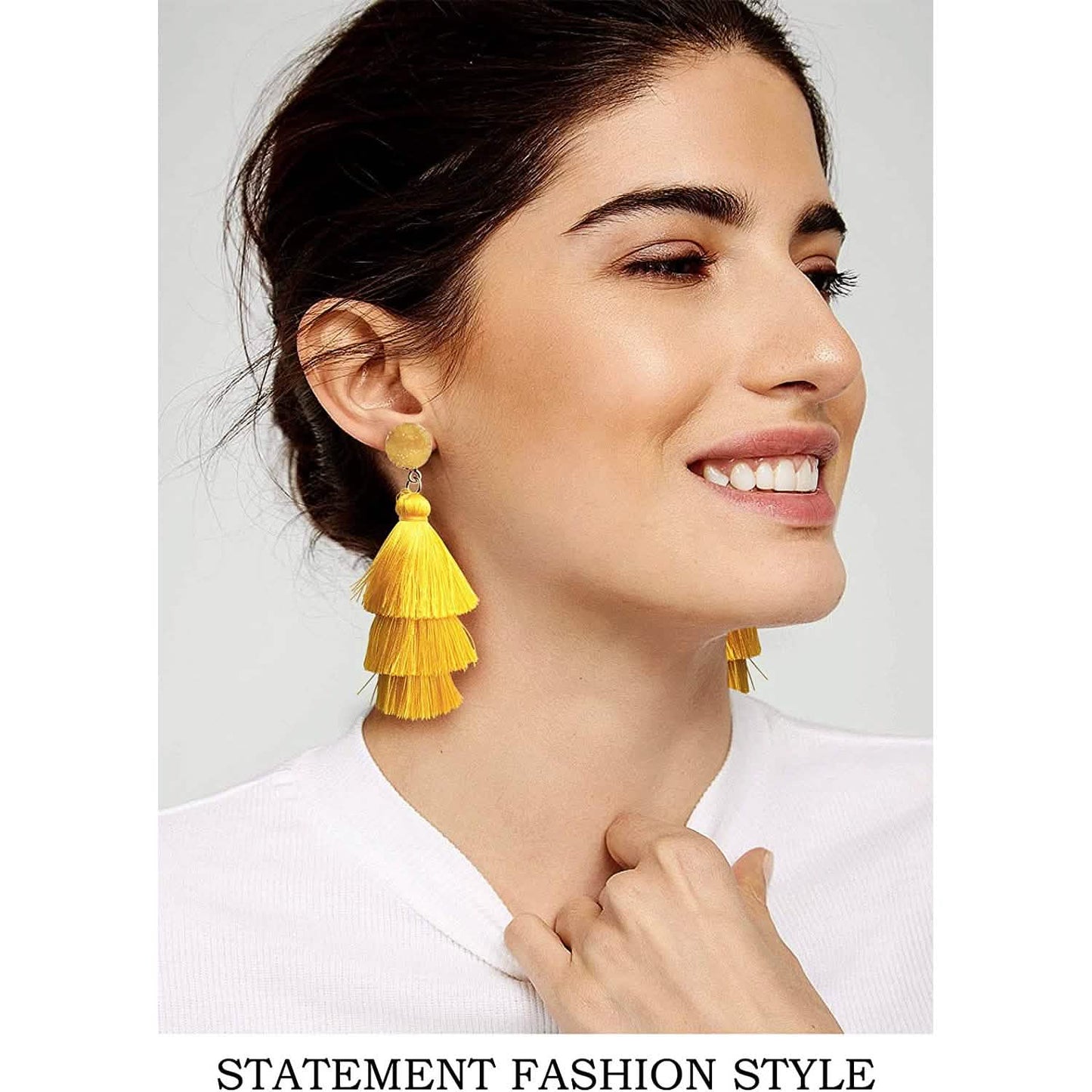 Me&Hz Colorful Layered Tassel Earrings DailySale