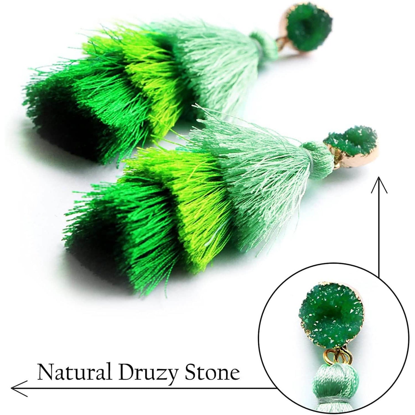 Me&Hz Colorful Layered Tassel Earrings DailySale