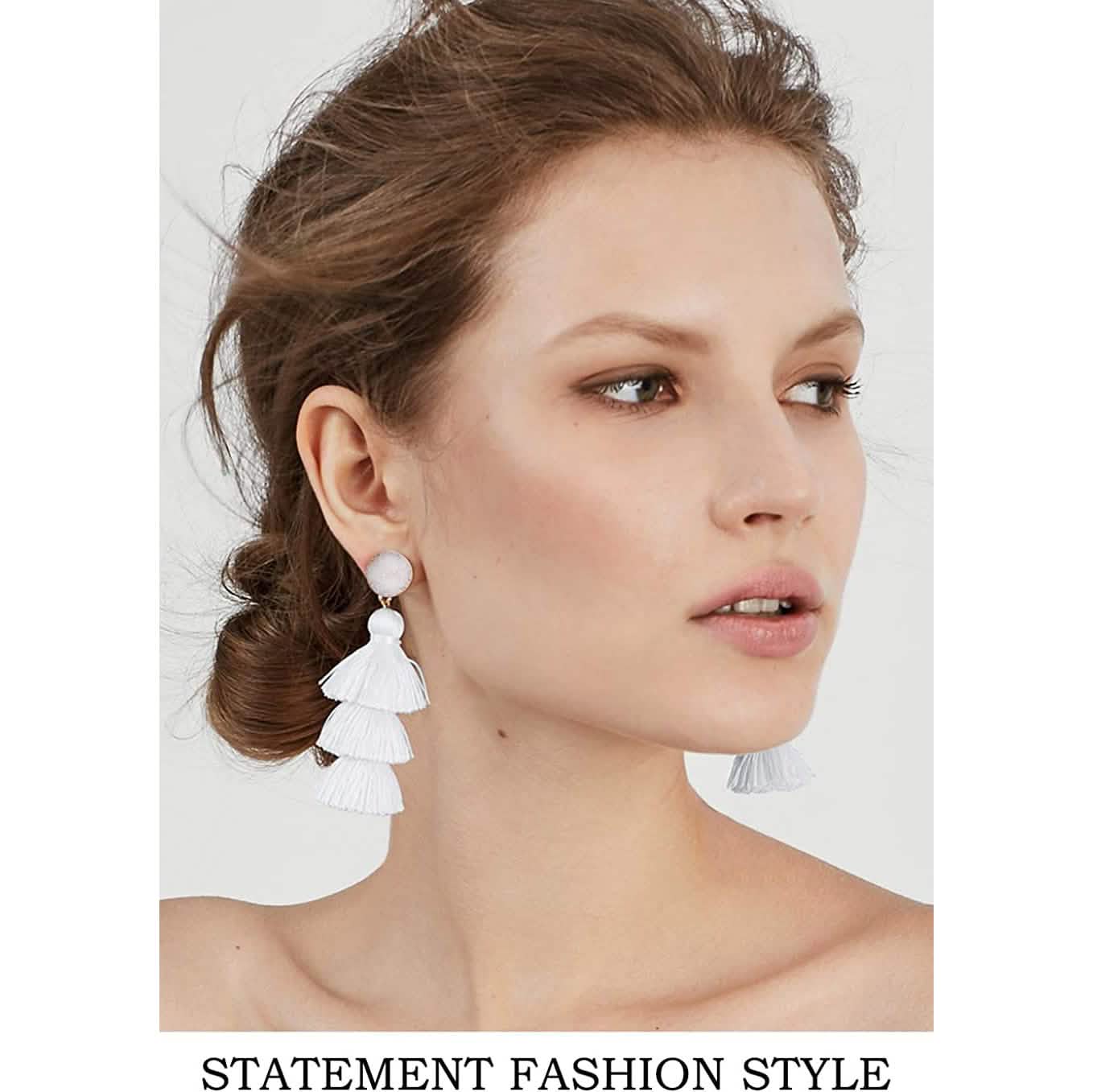 Me&Hz Colorful Layered Tassel Earrings DailySale