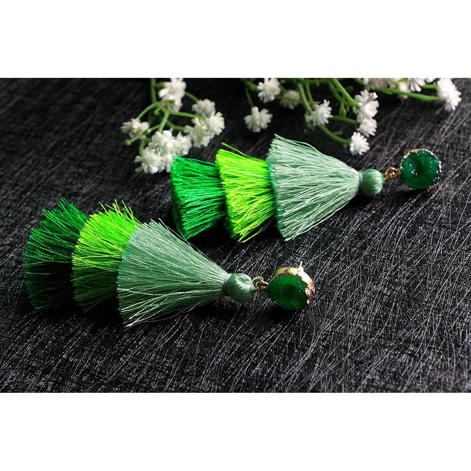 Me&Hz Colorful Layered Tassel Earrings DailySale