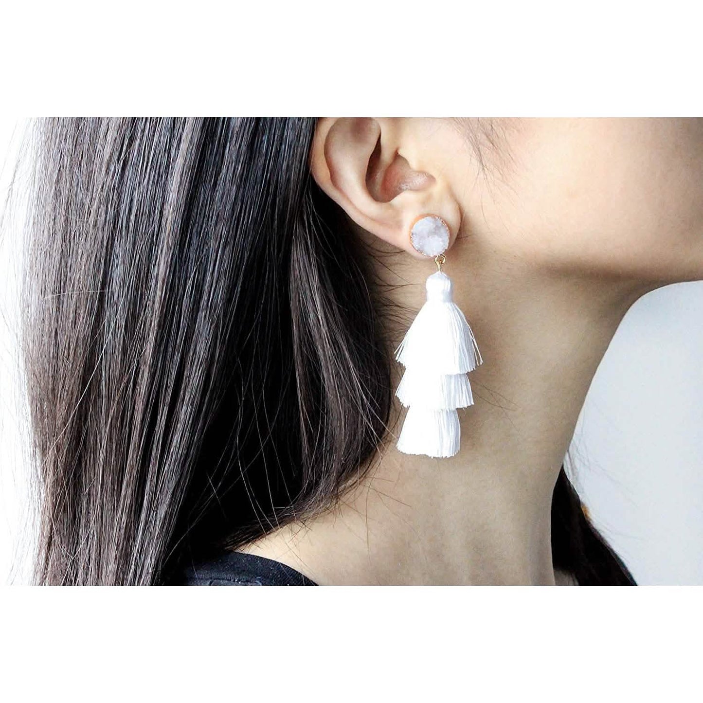 Me&Hz Colorful Layered Tassel Earrings DailySale