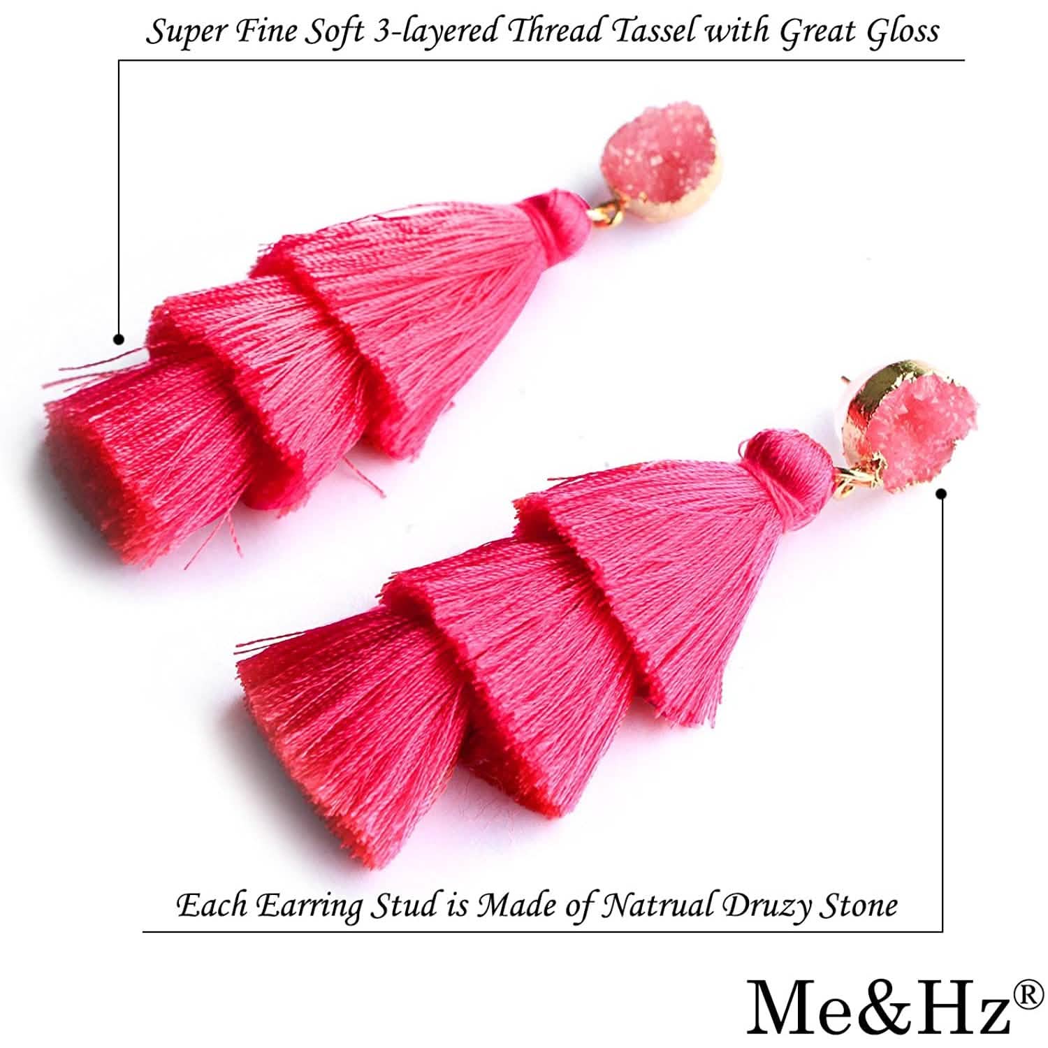 Me&Hz Colorful Layered Tassel Earrings DailySale